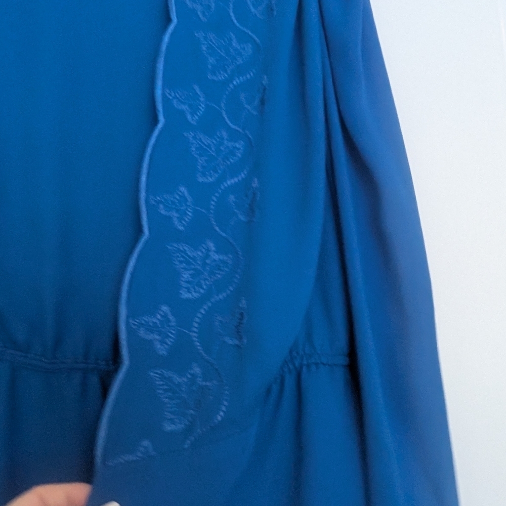 Vintage Blue Women's Top - Picture 6 of 7
